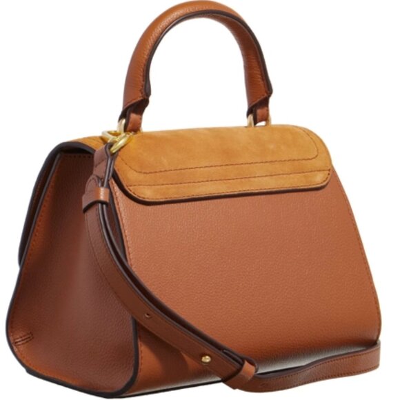 NWT ✅ See by Chloe JOAN Leather & Suede Bag CARAMEL ✨ NWT - Picture 3 of 17